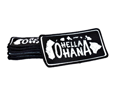 Hella Ohana Iron on Patch